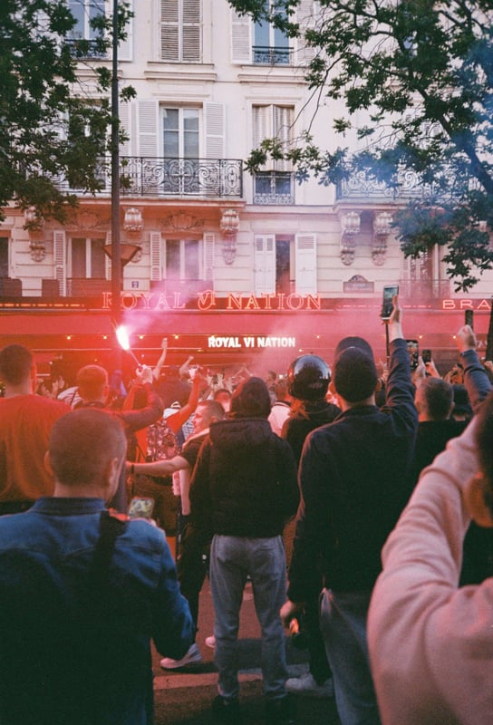 Citizen journalist capturing authentic content